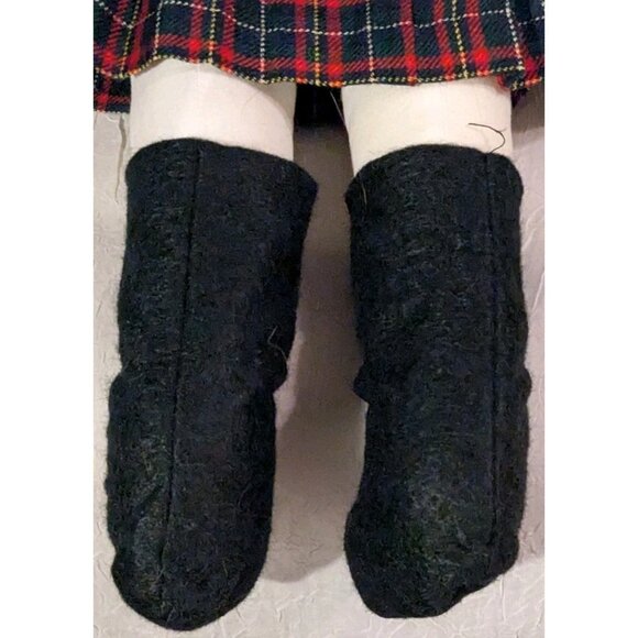 Handmade Doll Stockinette Schoolgirl Redhead Soft Sculpted Freckles Pouty 19" - Picture 14 of 16